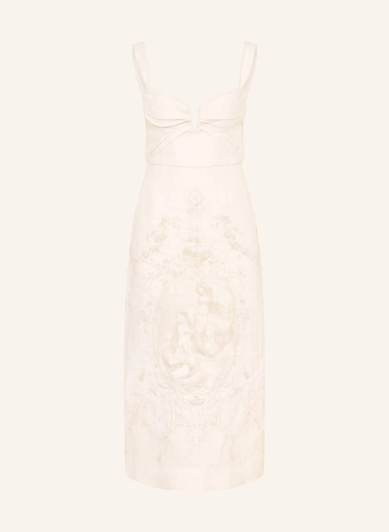Zimmermann Leinenkleid Drape weiss von Zimmermann