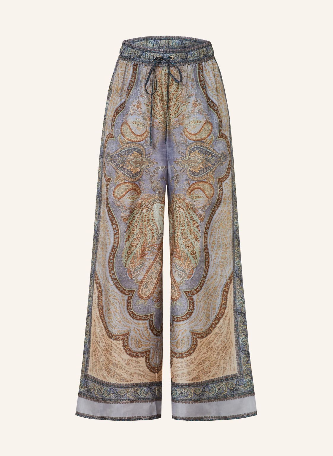 Zimmermann Marlenehose Wanderlust Aus Seide blau von Zimmermann