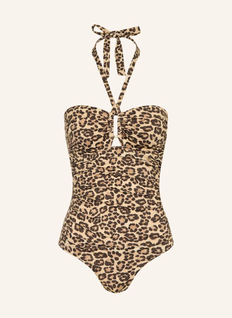 Zimmermann Neckholder-Badeanzug Wanderlust braun von Zimmermann