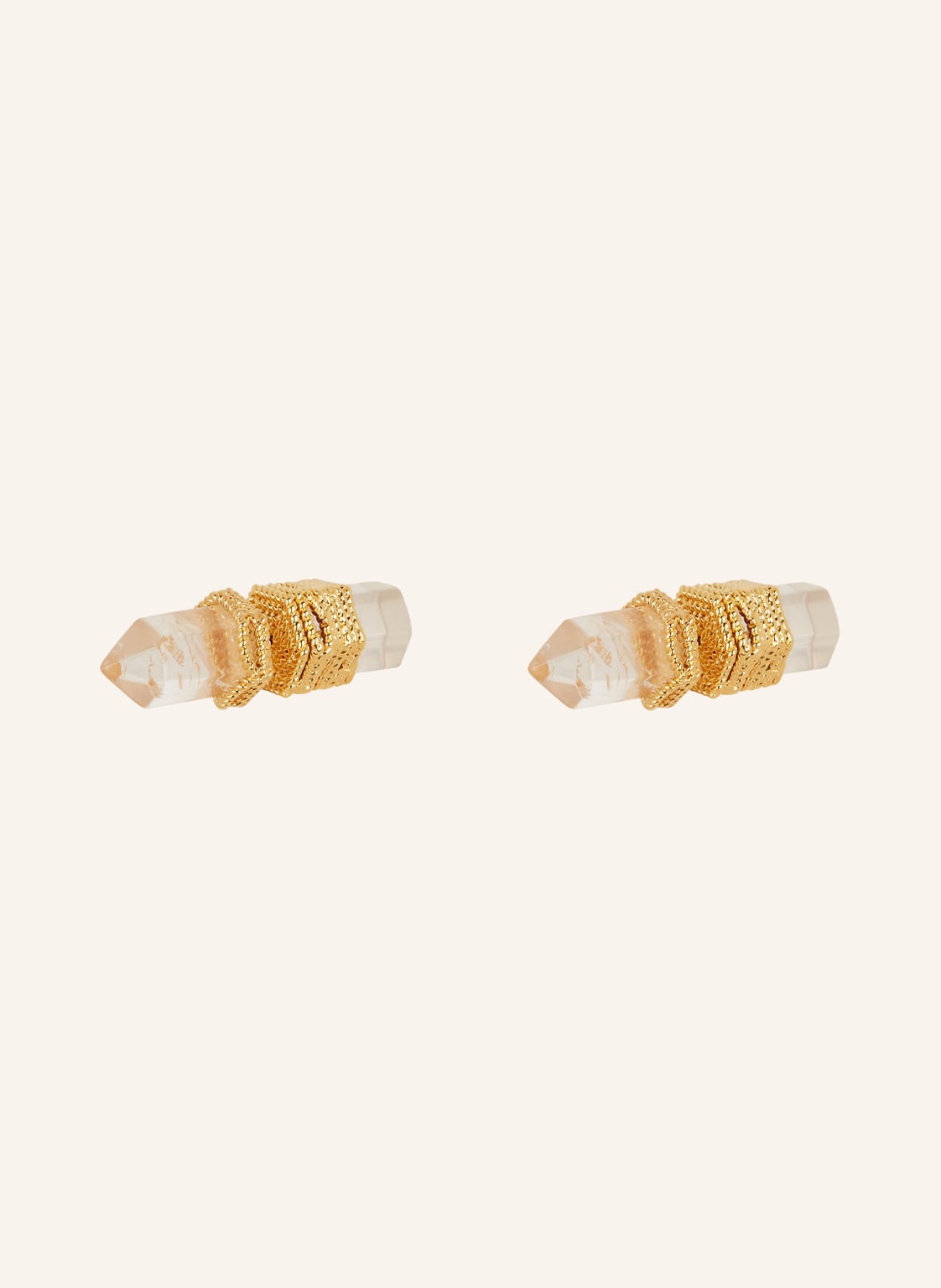 Zimmermann Ohrstecker Crystal Quartz Studs gold von Zimmermann