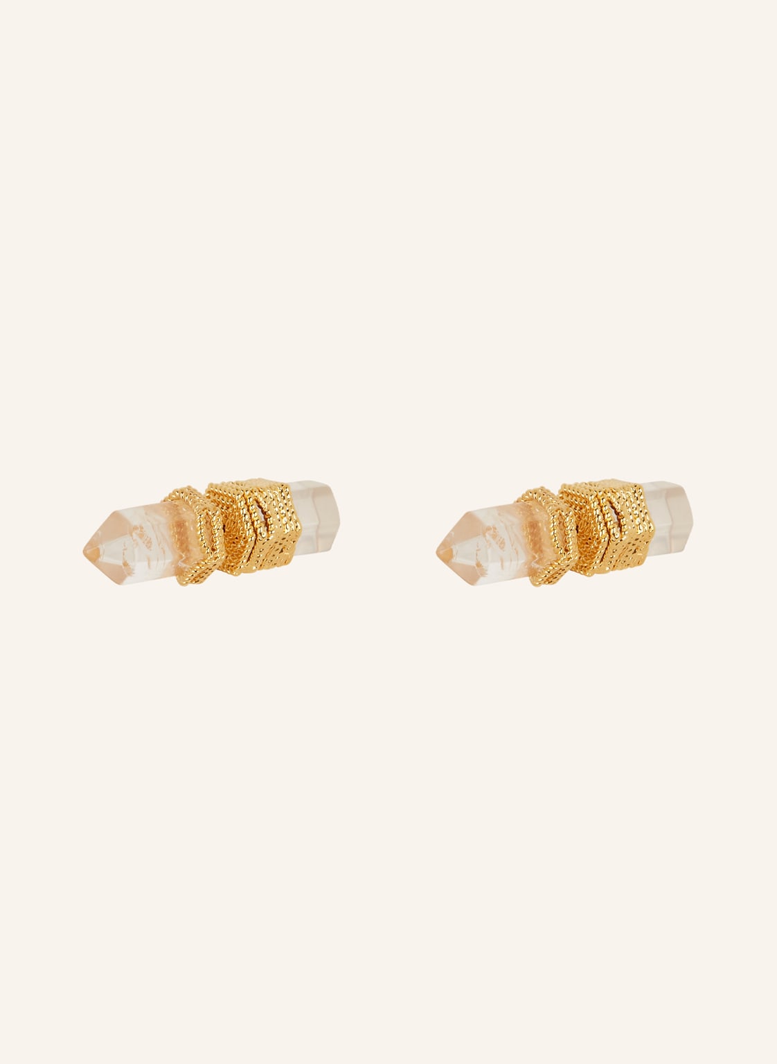 Zimmermann Ohrstecker Crystal Quartz Studs gold von Zimmermann