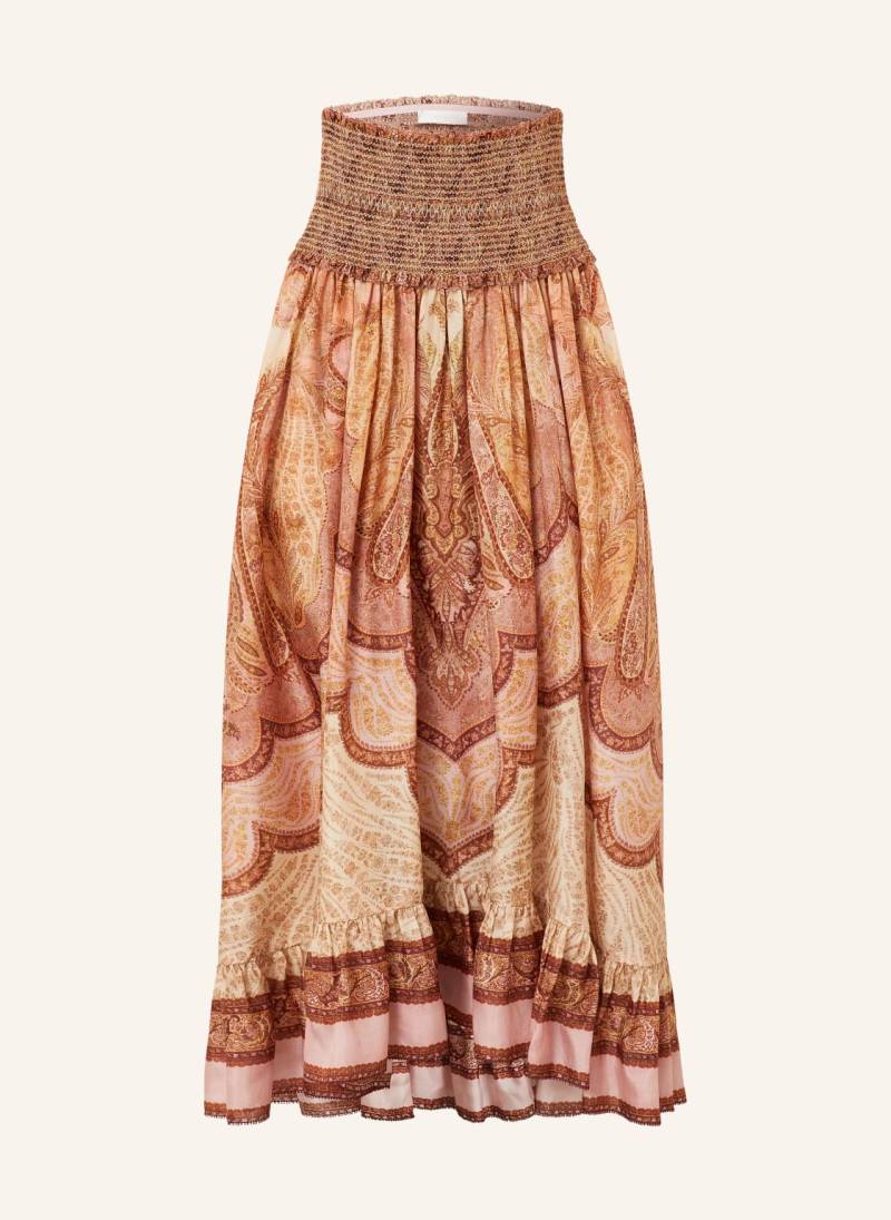 Zimmermann Seidenrock Wanderlust rot von Zimmermann