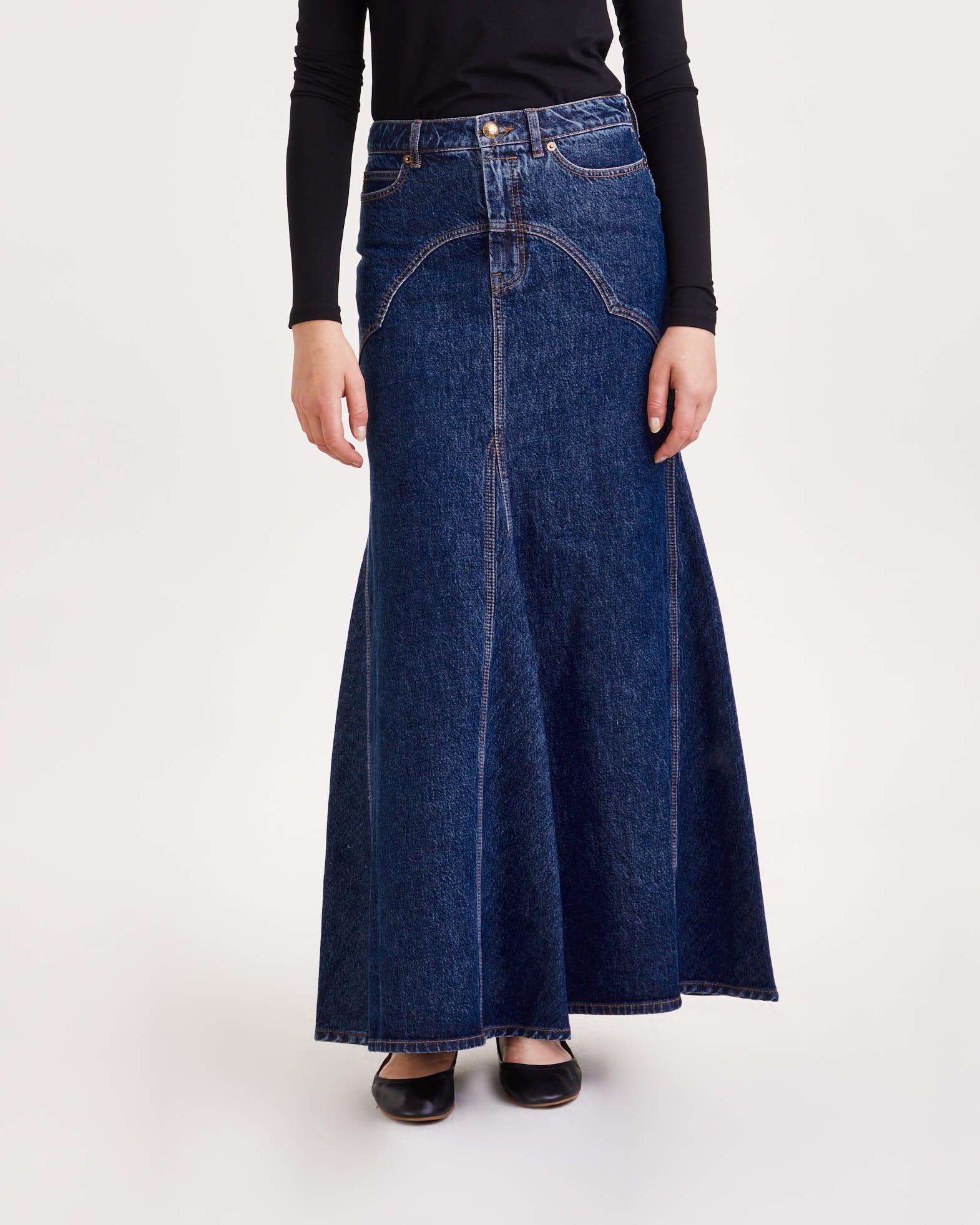 Zimmermann Skirt Luminosity Denim Maxi Saphire von Zimmermann