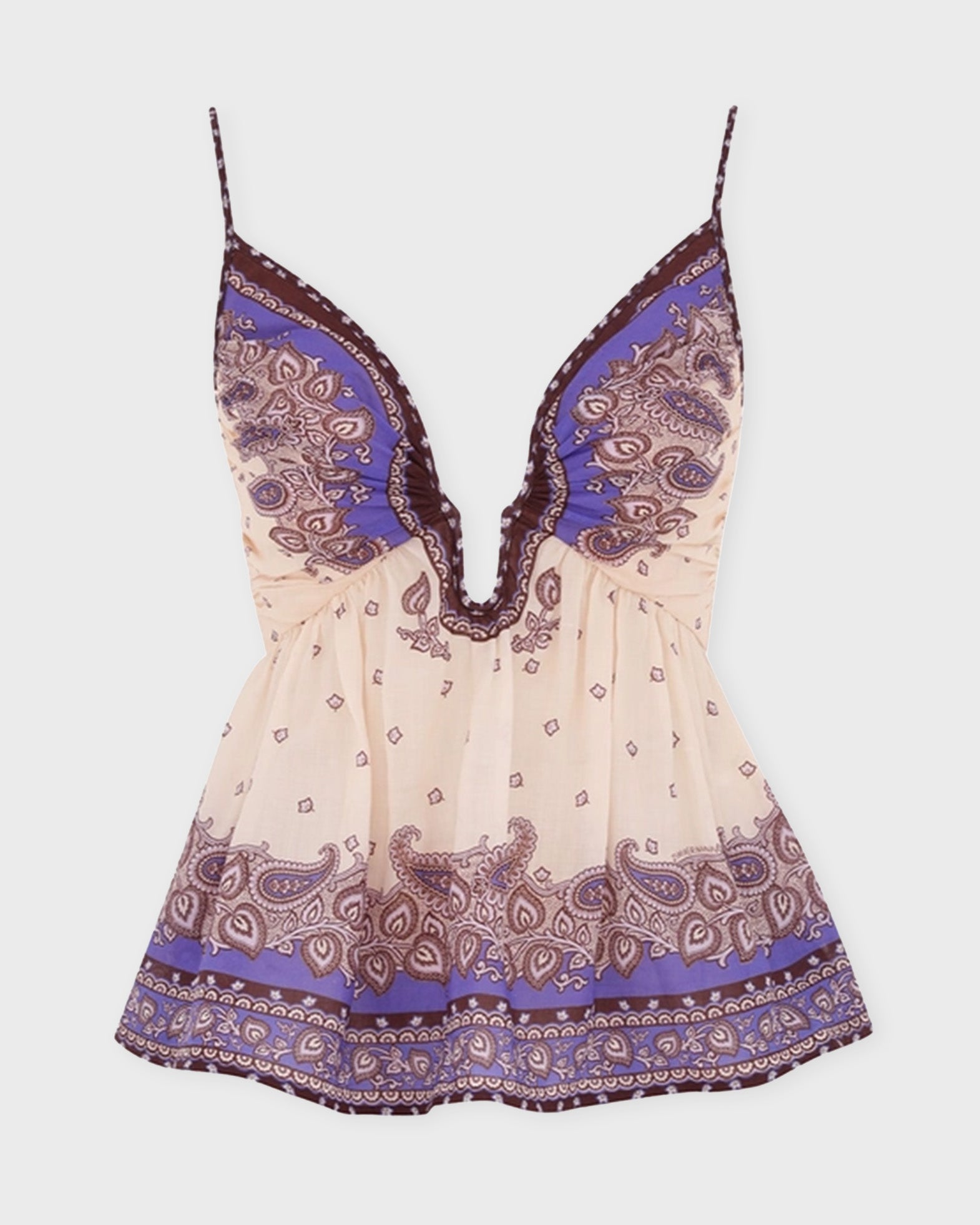 Zimmermann Top Maxine Plunge Cami Purple von Zimmermann