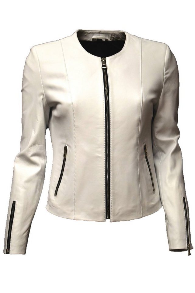 Zimmert Leather Lederjacke Linda Kragenlos von Zimmert Leather