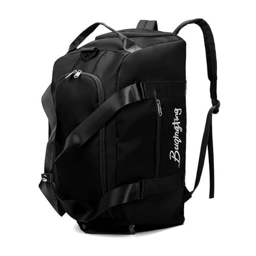Zimoer 40L Sporttasche Trainingstasche Rucksack Damen Herren Reisetasche mit Schuhfach Nassfach Wasserdicht Sportbeutel Schwimmtasche Weekender Travel Gym Tasche Duffle Bag (Schwarz) von Zimoer