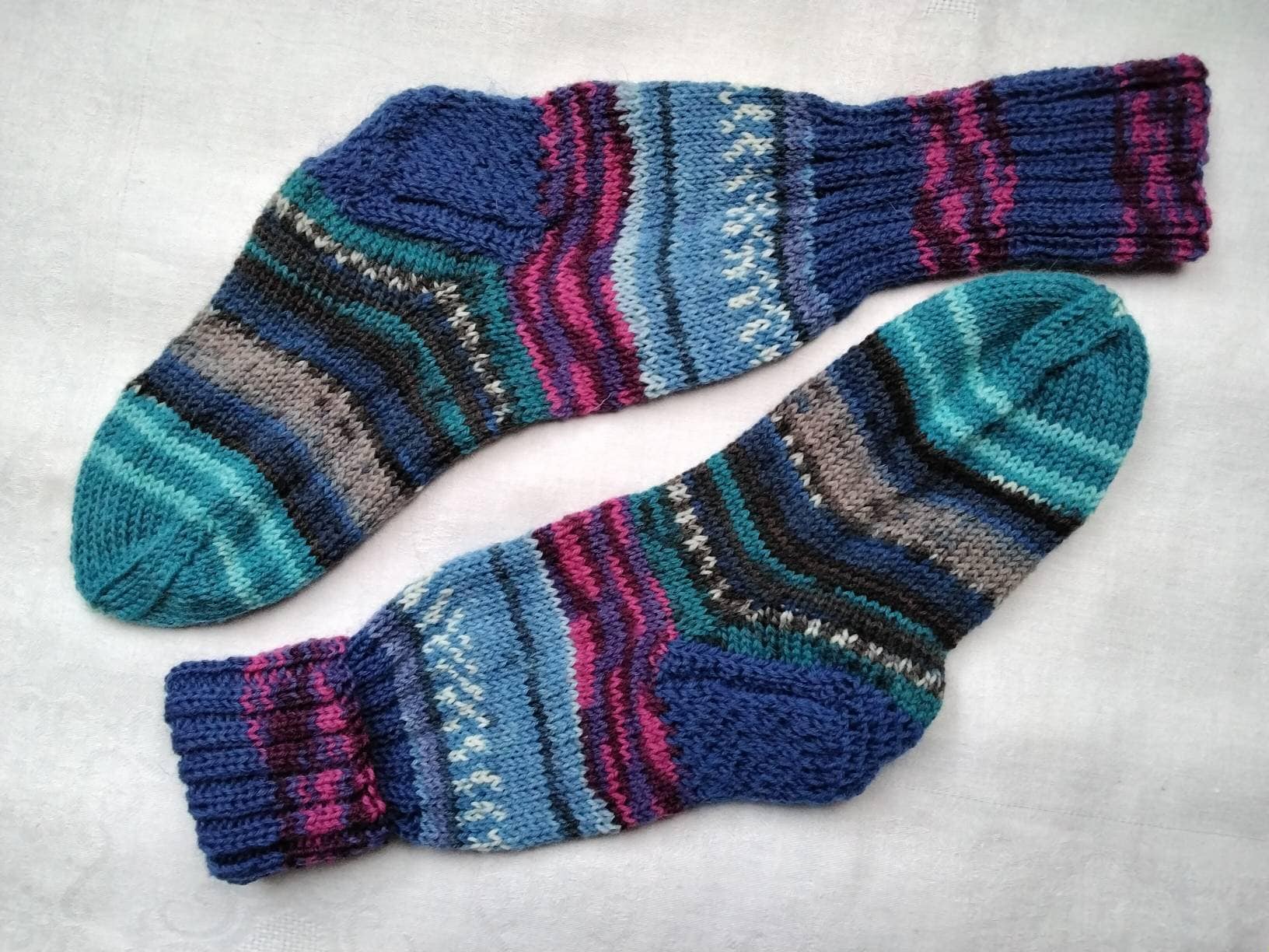 Wollsocken Für Frauen Größe 36 Handgestrickt von ZimpelKreationen