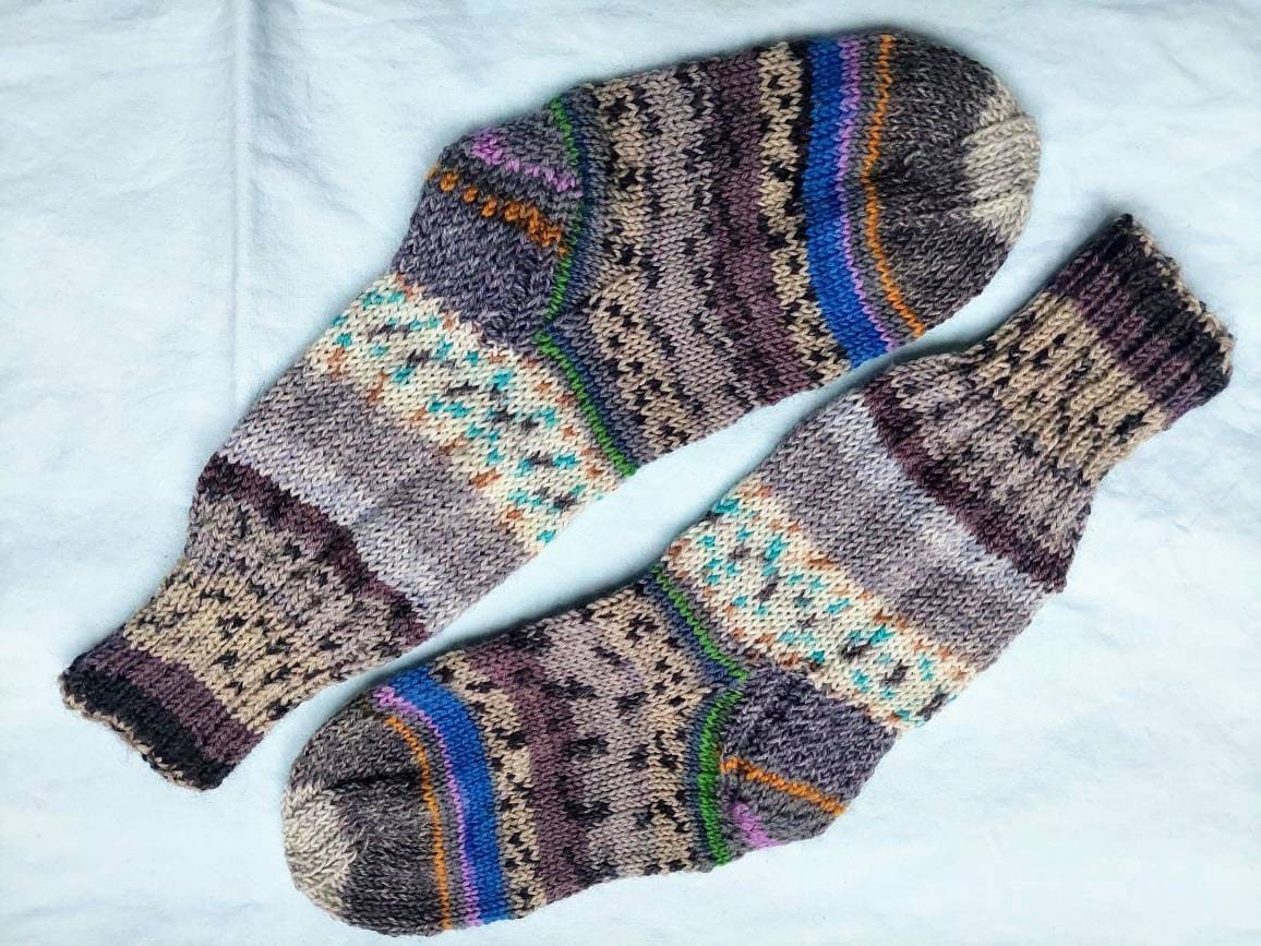 Wollsocken Für Frauen Größe 36 Handgestrickt von ZimpelKreationen