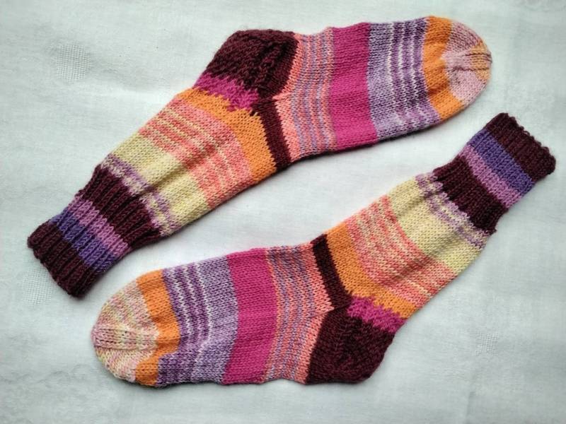 Wollsocken Für Frauen Größe 36 Handgestrickt von ZimpelKreationen