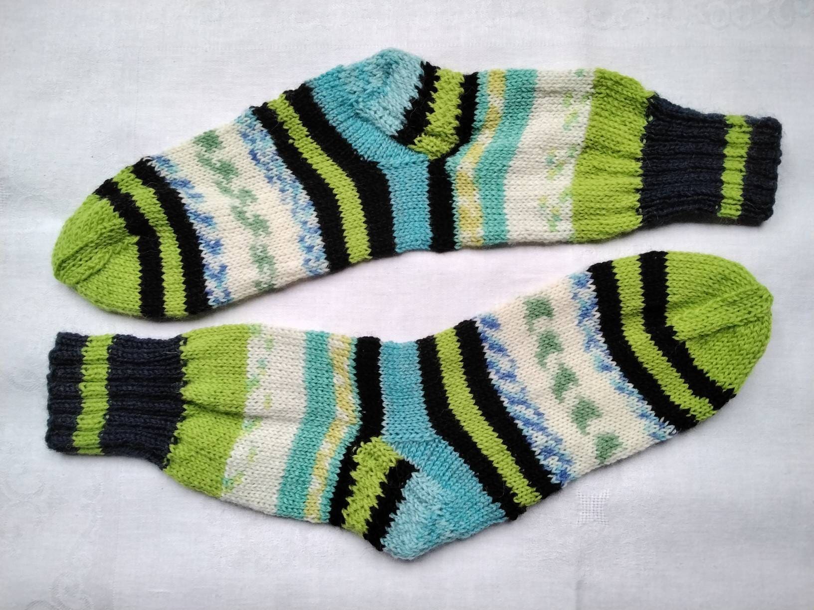 Wollsocken Für Frauen Größe 37 Handgestrickt von ZimpelKreationen
