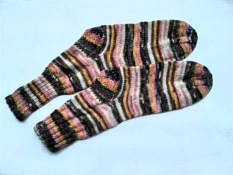 Wollsocken Für Frauen Größe 39/40 Handgestrickt von ZimpelKreationen