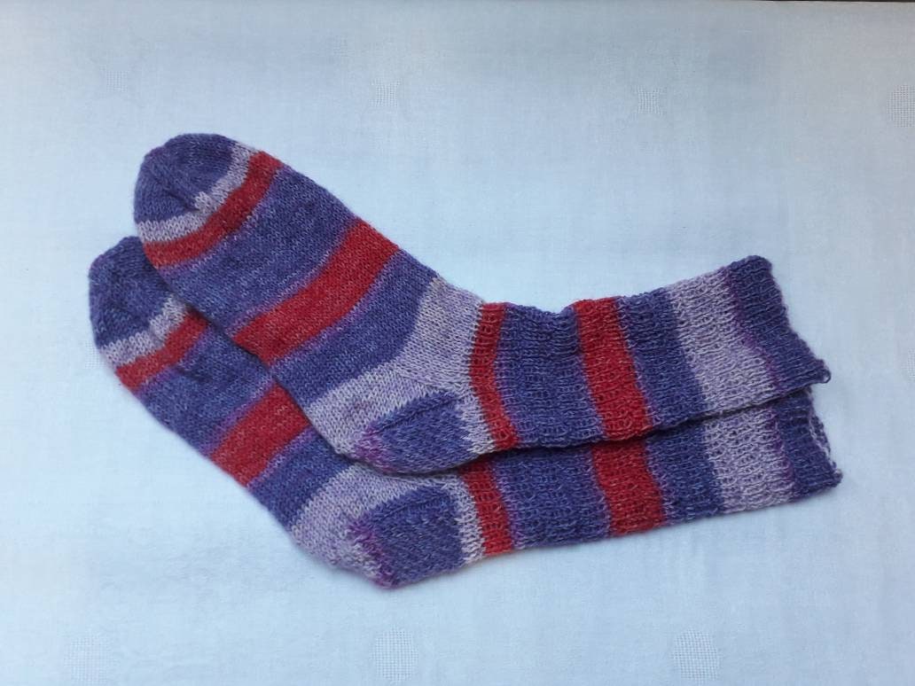 Wollsocken Für Frauen Größe 39/40 Handgestrickt von ZimpelKreationen