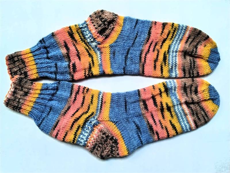 Wollsocken Für Frauen Größe 39/40 Handgestrickt von ZimpelKreationen