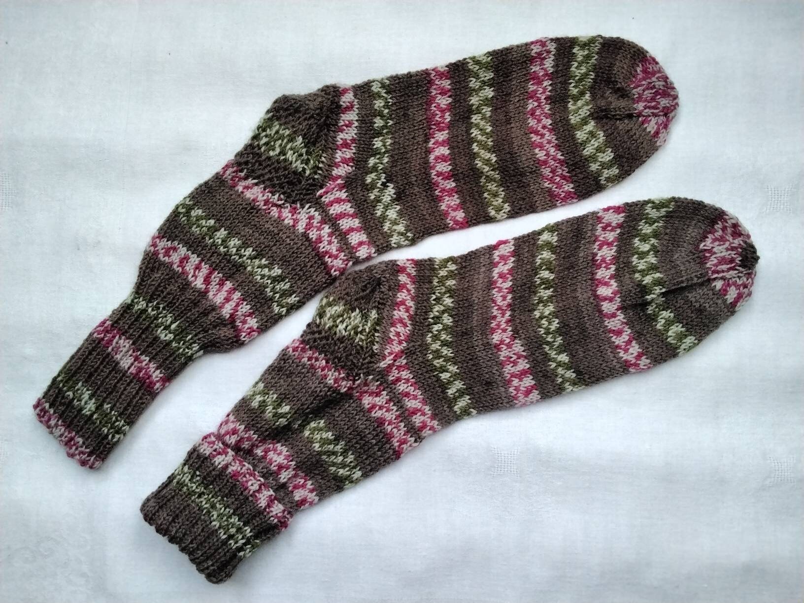 Wollsocken Für Frauen Größe 39/40 Handgestrickt von ZimpelKreationen