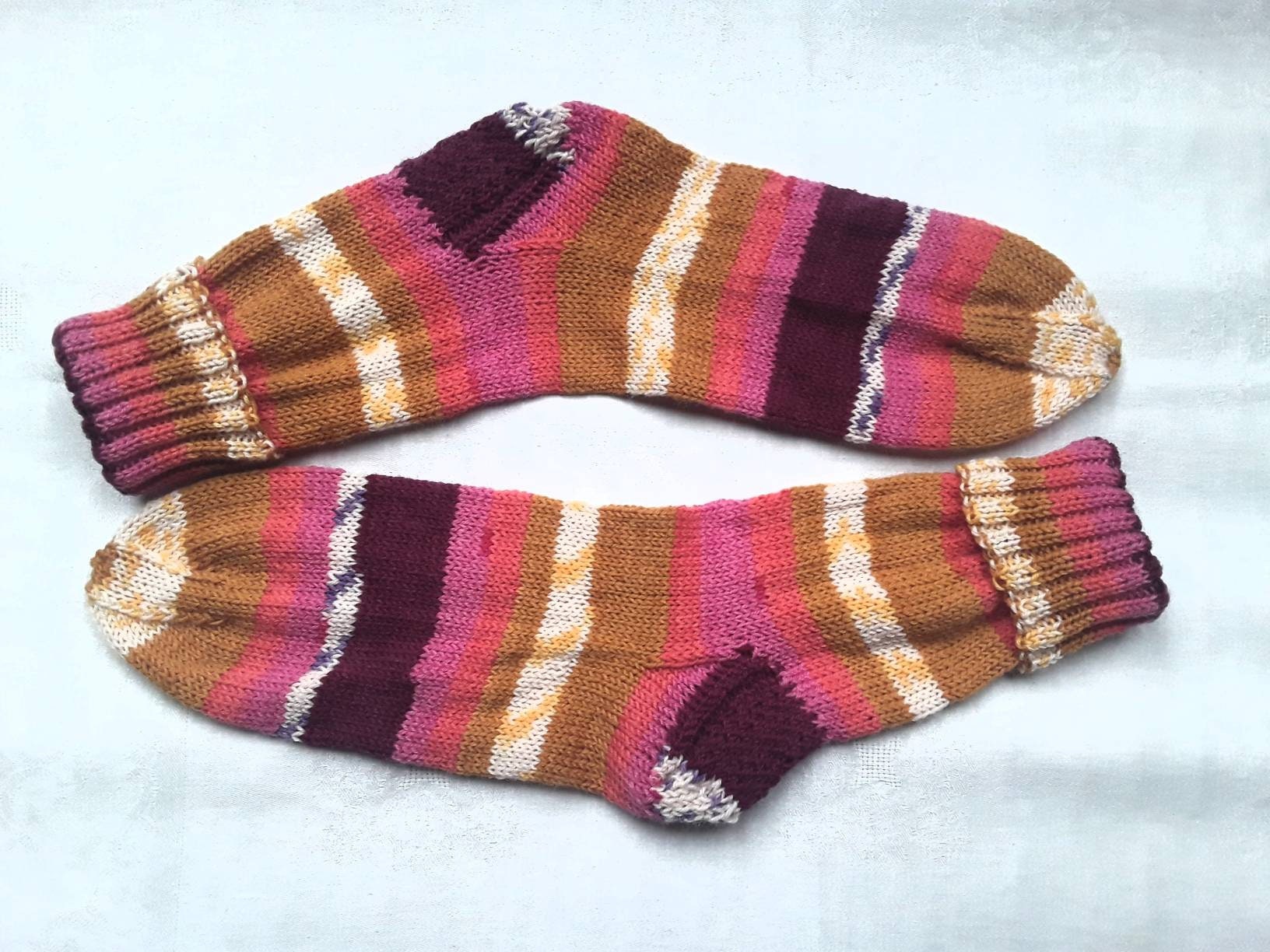 Wollsocken Für Frauen Größe 41 Handgestrickt von ZimpelKreationen