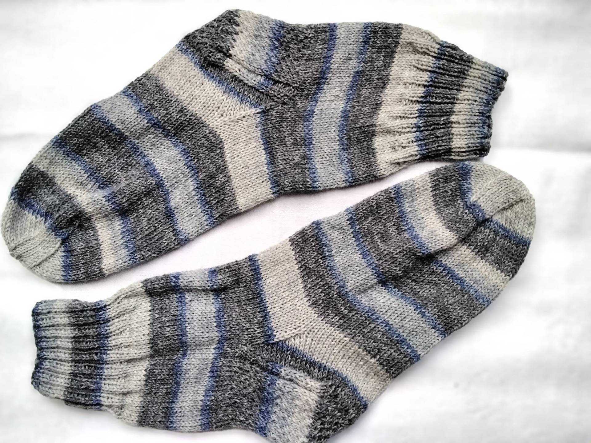 Wollsocken Für Männer Größe 44 Handgestrickt von ZimpelKreationen
