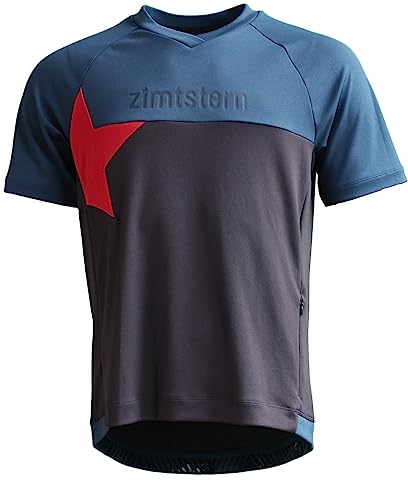 Zimtstern Bulletz Kurzarmshirt Herren grau/blau von Zimtstern