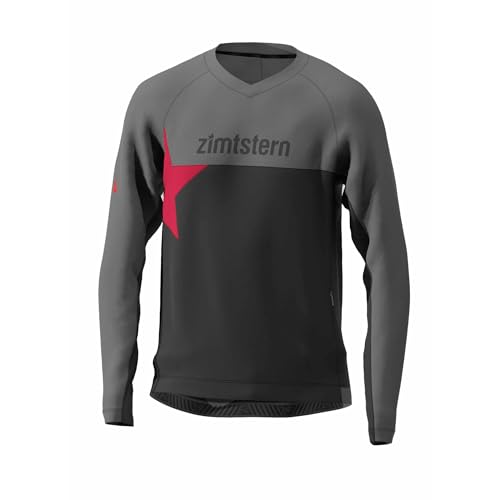 Zimtstern Herren Bulletz Radtrikot, Pirate black-gun metal, L von Zimtstern
