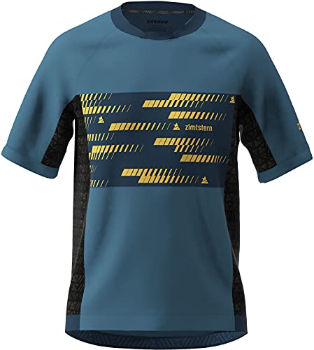 Zimtstern TechZonez Kurzarmshirt Herren blau Größe L 2021 Radtrikot kurzärmlig von Zimtstern