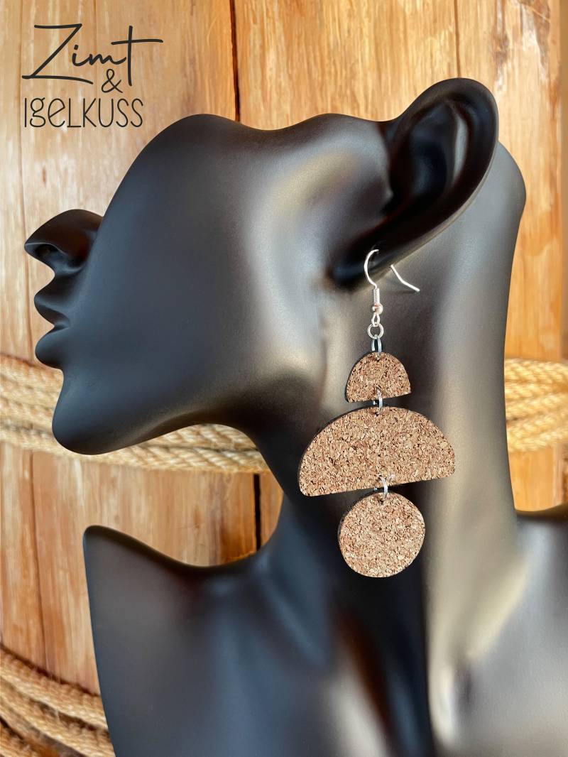 Kork Ohrringe Ohrhänger 925 Sterling Silber Gold Dreiteiler Geschenk Natur Gravur Geburtstag Boho Kork Ohrringe Ohrhänger 925 Sterling Silber Gold Dreiteiler Geschenk Natur Gravur Geburtstag Boho von ZimtundIgelkuss