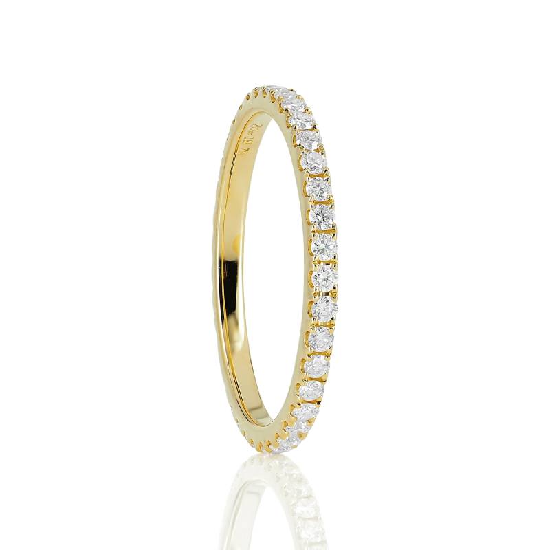 18K Gelbgold Diamant Eternity Band - 0.45 Karat Ehering 18K Gelbgold Diamant Eternity Band - 0.45 Karat Ehering von ZinaFineJewelry