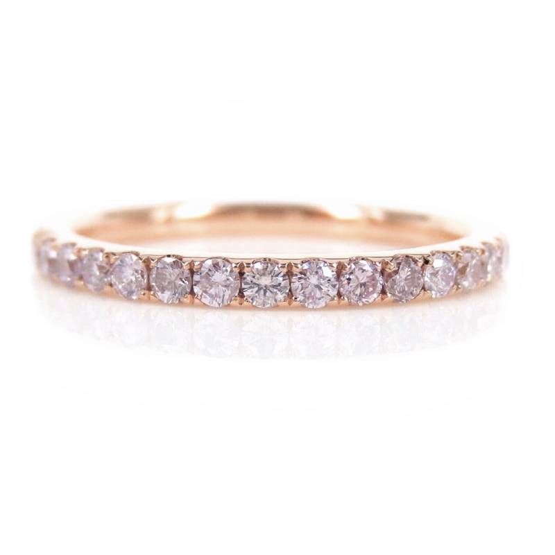 Natürliche Hell Rosa Diamant Eternity Band - 1.9 Mm Ehering Natürliche Hell Rosa Diamant Eternity Band - 1.9 Mm Ehering von ZinaFineJewelry