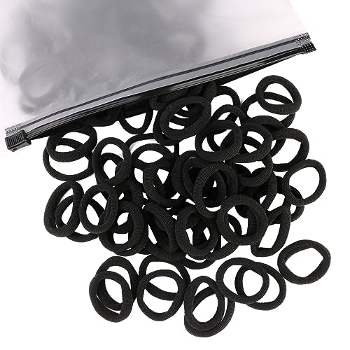 Baby Haargummi Mädchen, 100 Stuck Mini Weiche Nylon Haarschleifen Haarbänder Mädchen Kinder Haargummi Zopfgummis Hair Ties Kleine Haargummis, Reichliche Farbwahl von Zingso