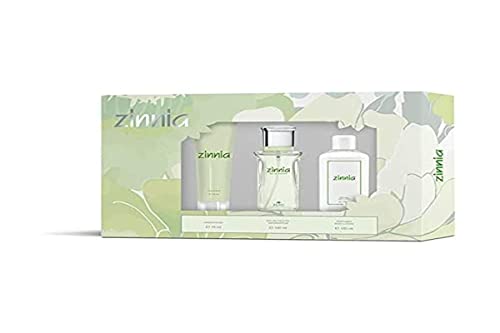 Zinnia Classic Geschenkset für Damen EdT 100 ml + Body Lotion 100 ml + Handcreme 75 ml von Zinnia