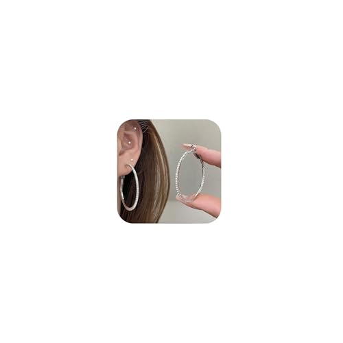 Big Hoop Ohrringe für Frauen Strass Hoop Ohrringe funkelnde Prom Hochzeitsschmuck Gold Strass Ohrring Bling Große Reifen Ohrring Trendy Big Hoop Ohrringe für Frauen Strass Hoop Ohrringe funkelnde Prom Hochzeitsschmuck Gold Strass Ohrring Bling Große Reifen Ohrring Trendy von Zinx