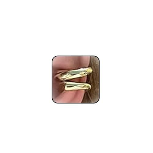 Ear Cuff für Damen Fake Piercing Ohrmanschette Ohrringe Gold Knorpel Ohrringe Clip Ohrklemme Gold Funkelnde RundeHuggie Ohrringe Ohne Ohrloch-GD von Zinx