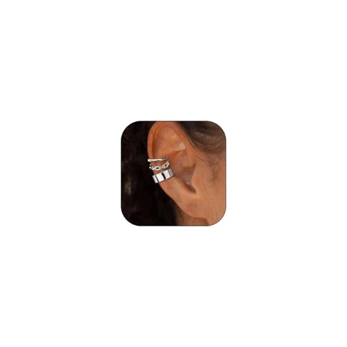 Gold Ohrmusschetten für Frauen Nicht Piercing verstellbare Ohr Schmuck Chunky Metallic Ohrmusschette Gold Ohrmusschetten für Frauen Nicht Piercing verstellbare Ohr Schmuck Chunky Metallic Ohrmusschette von Zinx