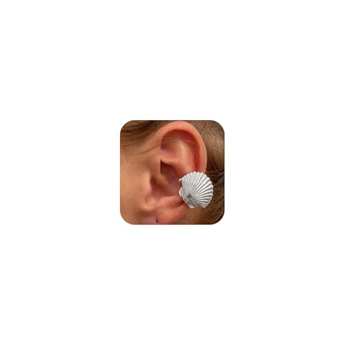 Gold Sea Shell Ohr Manschette Ohrringe für Frauen Kein Piercing Leichtgewicht Strand Schmuck Sommer Urlaub Stil Ocean Wave Ohrringe von Zinx