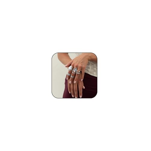 Goldringe für Frauen Chunky Statement Ringe Stapelbarer Knuckle Ring Set Schmuckgeschenk für sie von Zinx