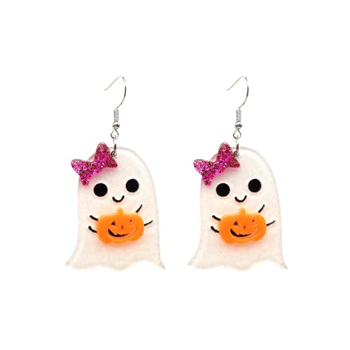 Halloween Ohrringe für Frauen Cute Ghost Bow Ohrringe für Frauen Kürbis Ohrring Halloween Cosplay Schmuck Geschenke Halloween Kostüm Trendy 2025 Halloween Ohrringe für Frauen Cute Ghost Bow Ohrringe für Frauen Kürbis Ohrring Halloween Cosplay Schmuck Geschenke Halloween Kostüm Trendy 2025 von Zinx