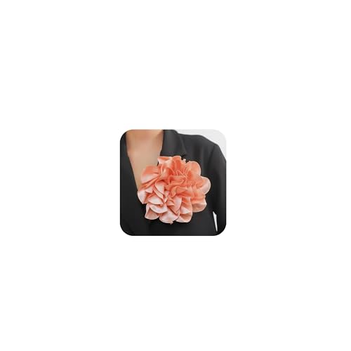 Schwarze Rosen Brosche Kamelien Blume Brosche Schöne Blume Brosche Haarklammer für Frauen Große Blume Brosche Pin für Abendkleide Kleidung Accessoires Mädchen-Pink von Zinx