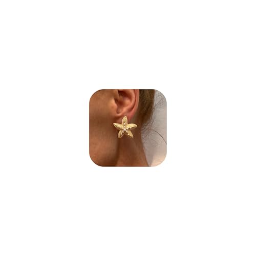 Shell Starfish Ohrringe für Frauen Leichtgewicht Beach Pearl Schmuck Sommer Urlaub Kleider Zubehör von Zinx