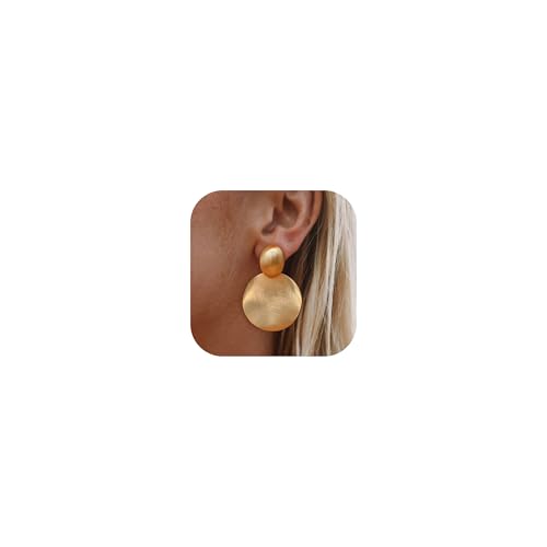 Teardrop Gold Drop Ohrringe für Frauen Aussage Schmuck Großer Kreis unregelmäßige Stud Dangle Design Teardrop Gold Drop Ohrringe für Frauen Aussage Schmuck Großer Kreis unregelmäßige Stud Dangle Design von Zinx