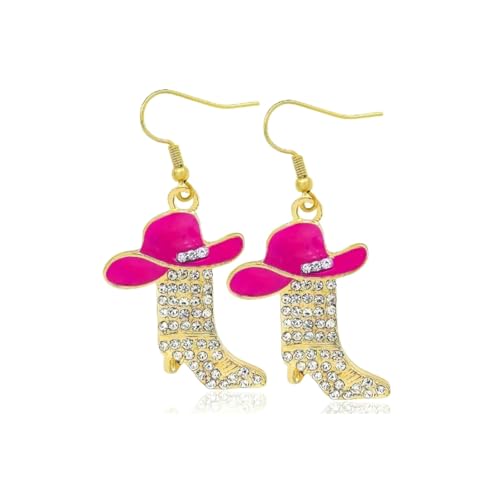 Western Outfit für Frauen Gold Strass Boho Ohrringe Country Konzert Kleidung Hängen Zubehör für Frauen von Zinx