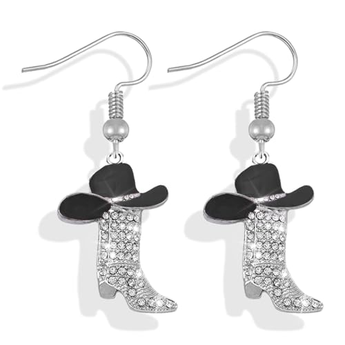 Western Outfit für Frauen Silber Strass Boho Ohrringe Country Konzert Kleidung Hängen Zubehör für Frauen von Zinx
