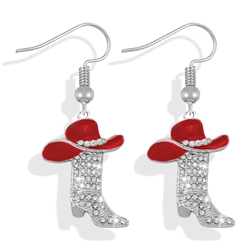 Western Outfit für Frauen Silber Strass Boho Ohrringe Country Konzert Kleidung Hängen Zubehör für Frauen von Zinx