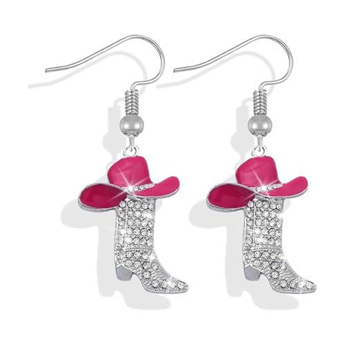 Western Outfit für Frauen Silber Strass Boho Ohrringe Country Konzert Kleidung Hängen Zubehör für Frauen von Zinx