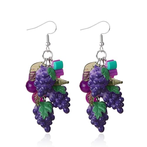 Zitrone Erdbeere Trauben Ohrringe für Frauen 3D Zitronen Ohrringe Obst Ohrring Hangle Halloween Zitronen Kostüm Outfits Zitrone Zubehör Schmuck Geschenke Zitrone Erdbeere Trauben Ohrringe für Frauen 3D Zitronen Ohrringe Obst Ohrring Hangle Halloween Zitronen Kostüm Outfits Zitrone Zubehör Schmuck Geschenke von Zinx
