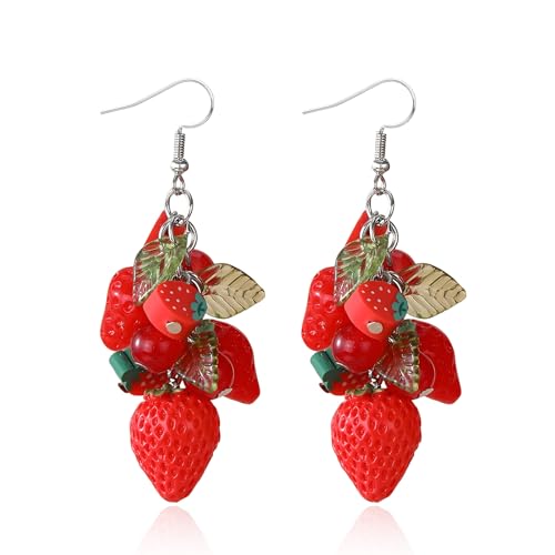 Zitrone Erdbeere Trauben Ohrringe für Frauen 3D Zitronen Ohrringe Obst Ohrring Hangle Halloween Zitronen Kostüm Outfits Zitrone Zubehör Schmuck Geschenke Zitrone Erdbeere Trauben Ohrringe für Frauen 3D Zitronen Ohrringe Obst Ohrring Hangle Halloween Zitronen Kostüm Outfits Zitrone Zubehör Schmuck Geschenke von Zinx