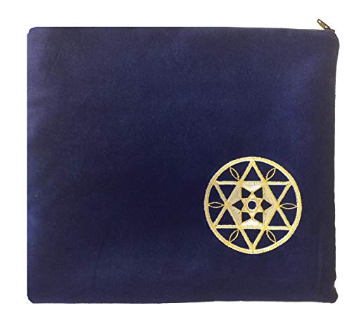 Star Royal Tallit Bag, Königsblau, Gold, Silber, Small von Zion Talis