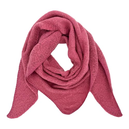 Ziona Damenschal leicht Winter Herbst Dreiecksschal weich XXL Winterschal (Altrosa) von Ziona