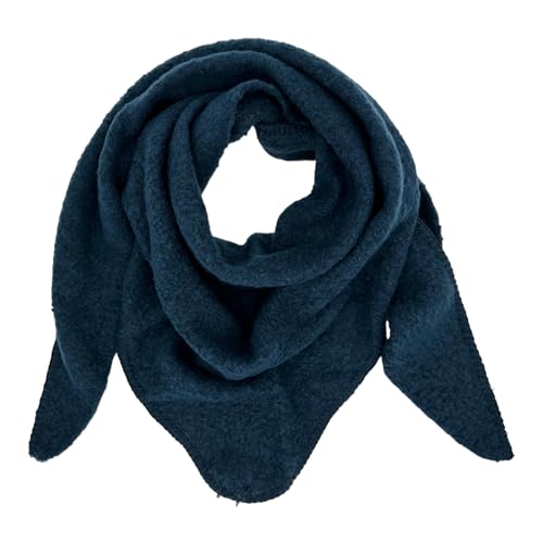 Ziona Damenschal leicht Winter Herbst Dreiecksschal weich XXL Winterschal (Marineblau) von Ziona