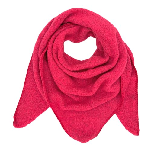 Ziona Damenschal leicht Winter Herbst Dreiecksschal weich XXL Winterschal (Pink) von Ziona