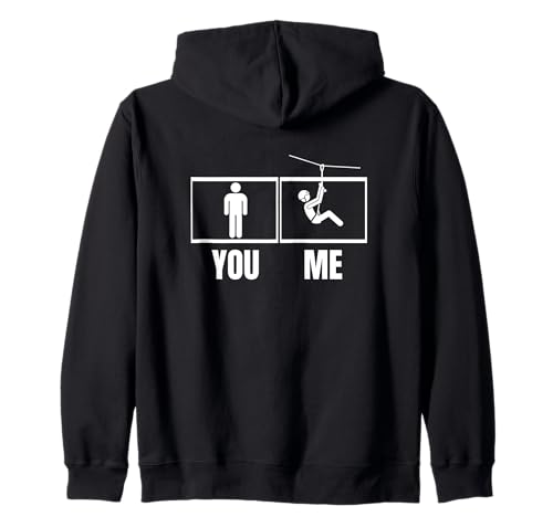 Ziplining Proud Funny Zipline für Männer Kapuzenjacke Ziplining Proud Funny Zipline für Männer Kapuzenjacke von Zip Line Gifts For Backyard Zipline Fans