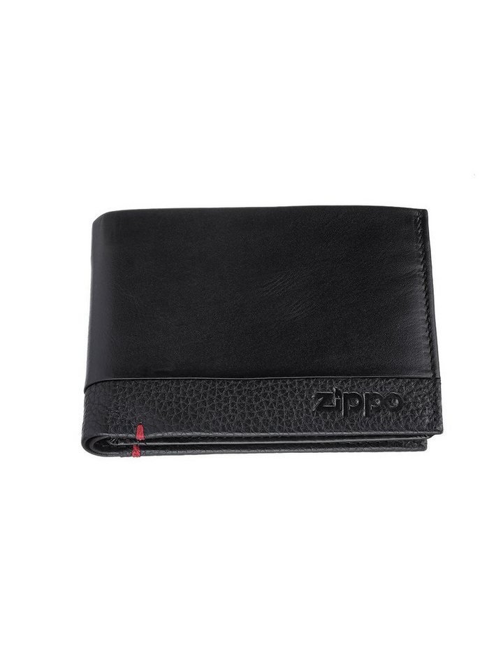 Zippo Geldbörse Geldbörse Nappaleder schwarz, Kreditkartenfächer Zippo Geldbörse Geldbörse Nappaleder schwarz, Kreditkartenfächer von Zippo