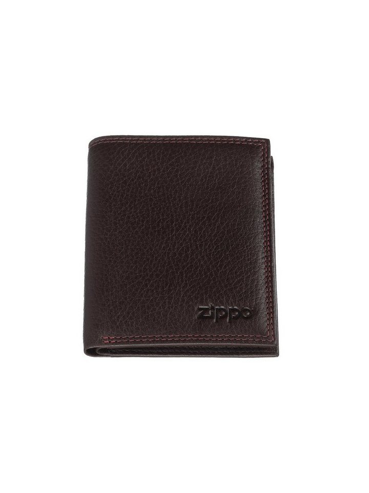 Zippo Geldbörse Geldbörse Trifold braun, Kreditkartenfächer von Zippo